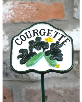Cast Iron Courgette Garden Sign
