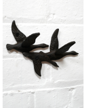Cast Iron Flying Birds Triple Coat Hook
