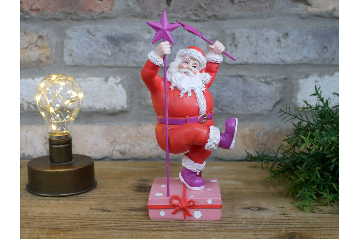 Dancing Santa Figurine