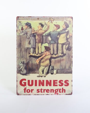Vintage Guinness ‘For Strength’ Advertising Metal Sign