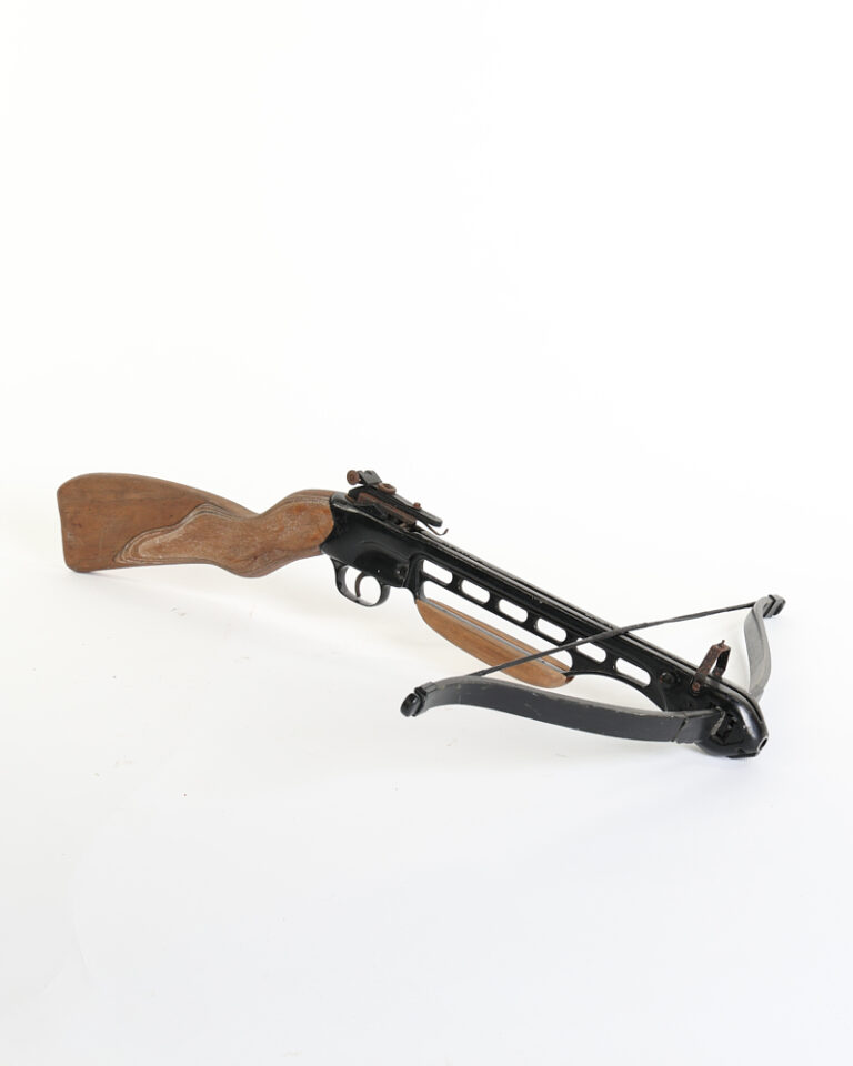 Vintage Recreational Crossbow with Wood Stock and Metal Frame