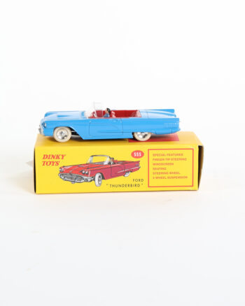 Vintage Dinky Toys 555 Ford Thunderbird Convertible with Original Box