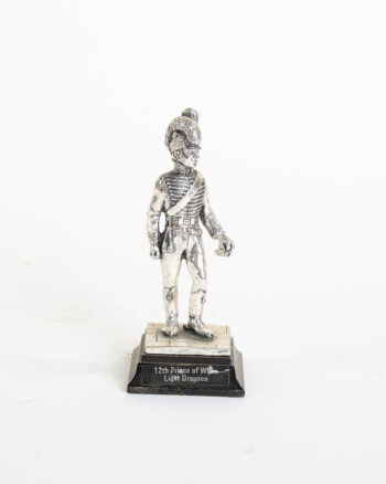 Vintage Silver Metal 12th Prince of Wales Light Dragoon Figure