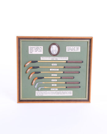 Vintage Framed William Park Senior Miniature Golf Clubs