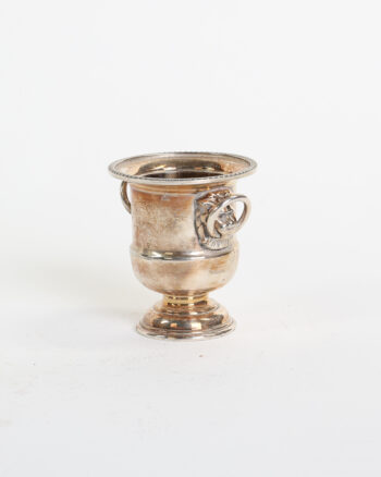 Antique Silver Plated Urn with Ram’s Head Handles