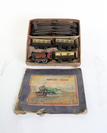 Vintage Hornby Train Set with Locomotive and Carriages in Original Box