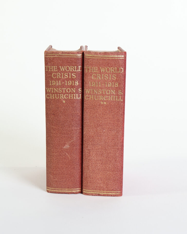 Vintage Winston S. Churchill The World Crisis Books with Gold Details