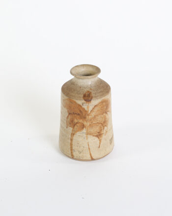 Vintage Handcrafted Ceramic Drip Glaze Bud Vase