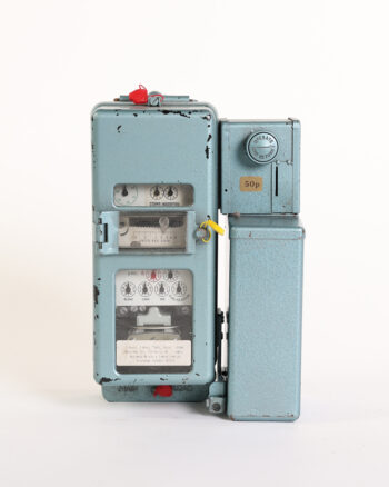 Vintage British 50p Coin Operated Electricity Meter