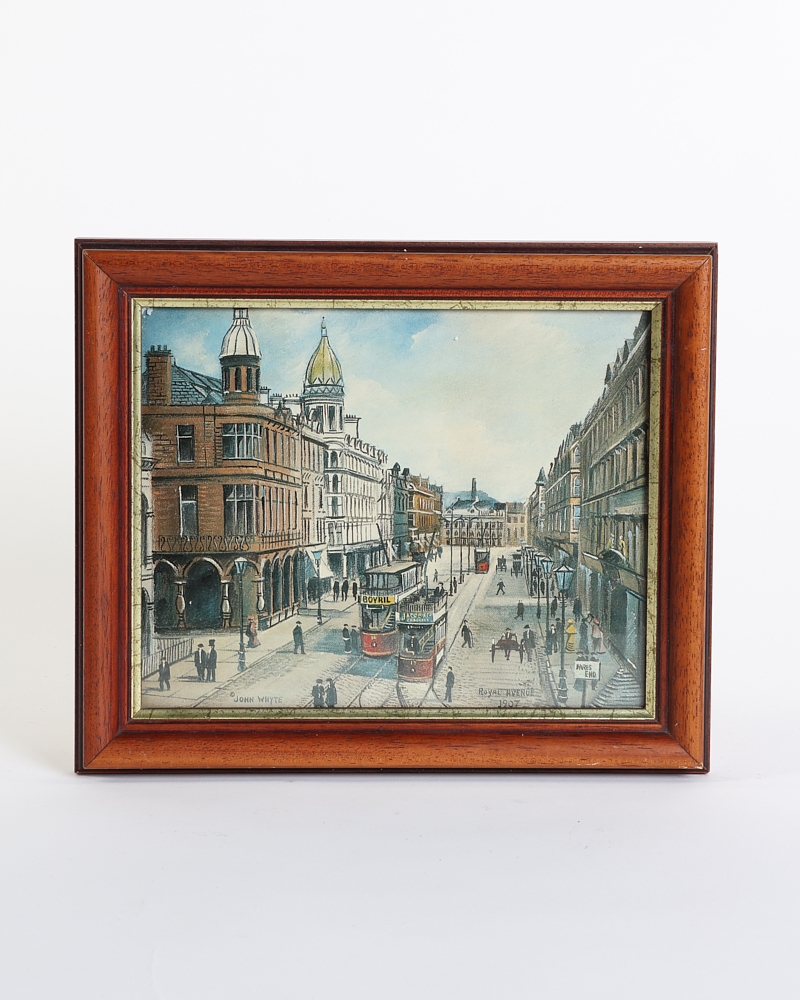 Vintage John Whyte Royal Avenue 1907 Framed Print