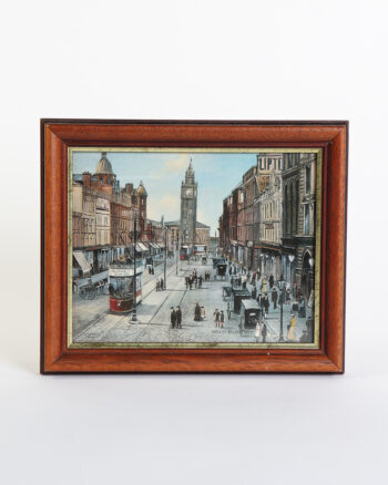 Vintage High Street Belfast Framed Print by J. Whyte