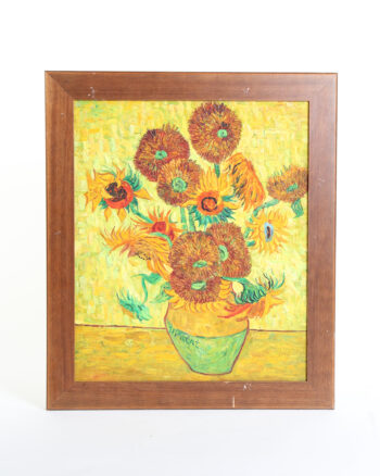 Framed Van Gogh Sunflowers Reproduction Painting