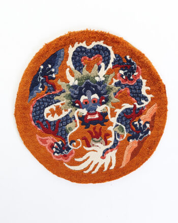 Vintage Oriental Dragon Textile Art Mat – NB09