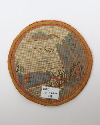 Vintage Oriental Wool Tapestry Rug Landscape Scene – NB13