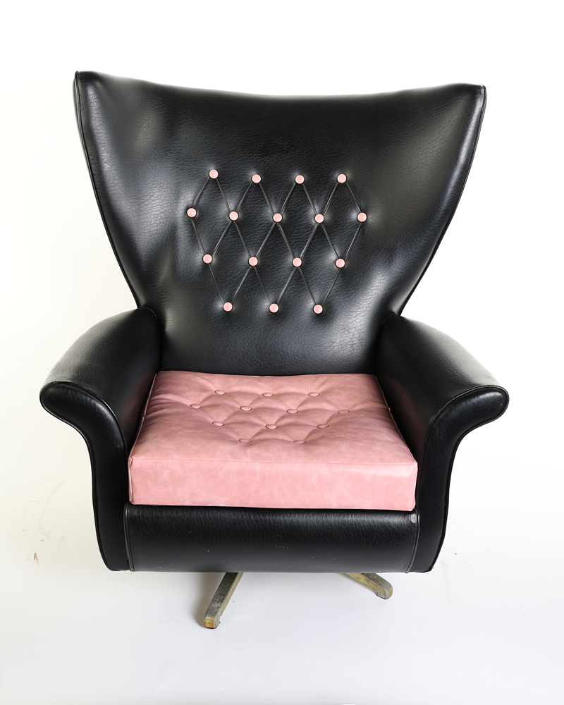 Mid-Century Black and Pink Unique one off piece