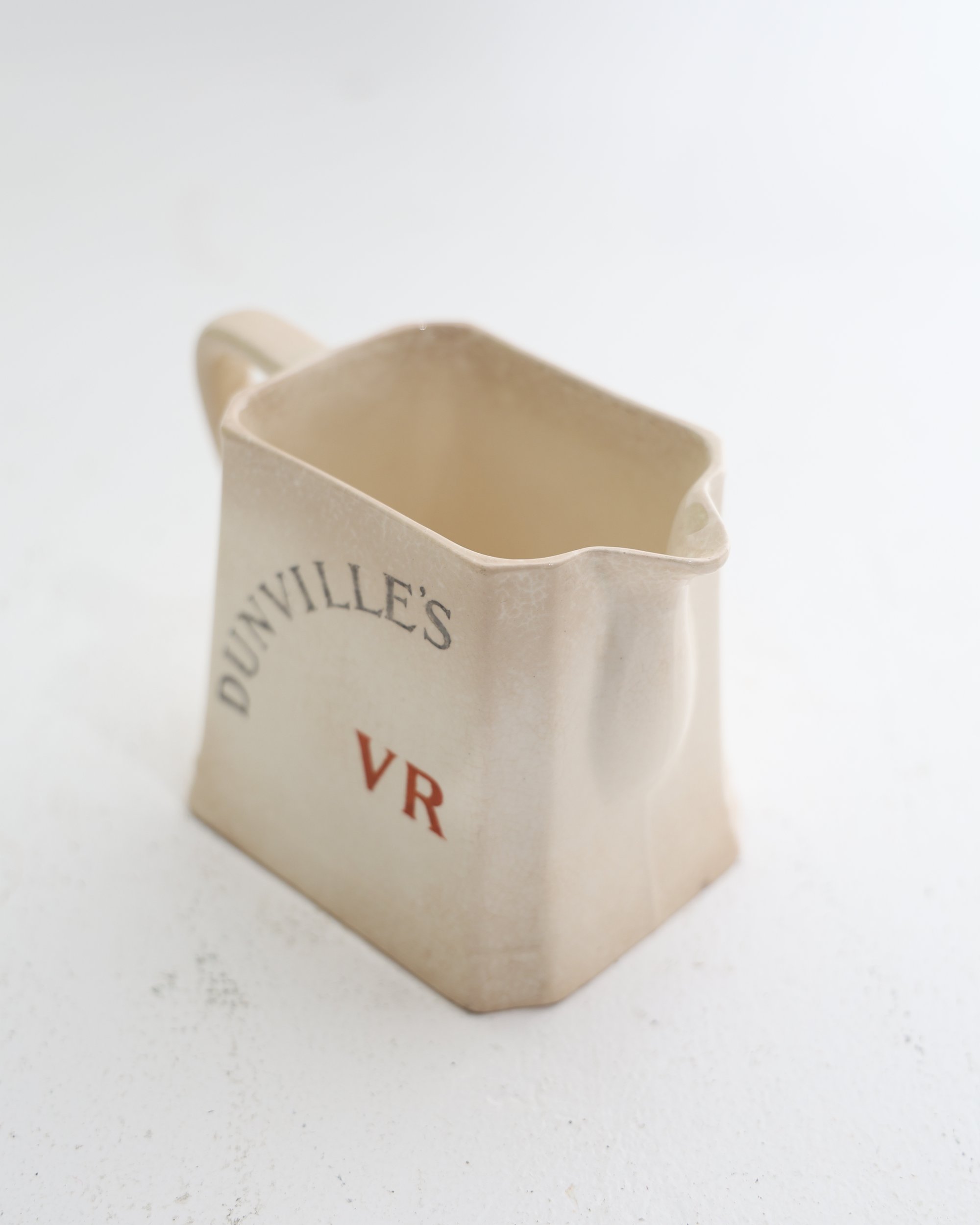 Dunville VR Whiskey Ceramic Jug by James Green and Nephew