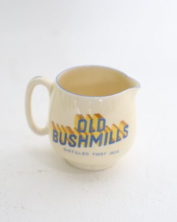 Old Bushmills Ceramic Advertising Whiskey Jug by JA Campbell and Son Belfast