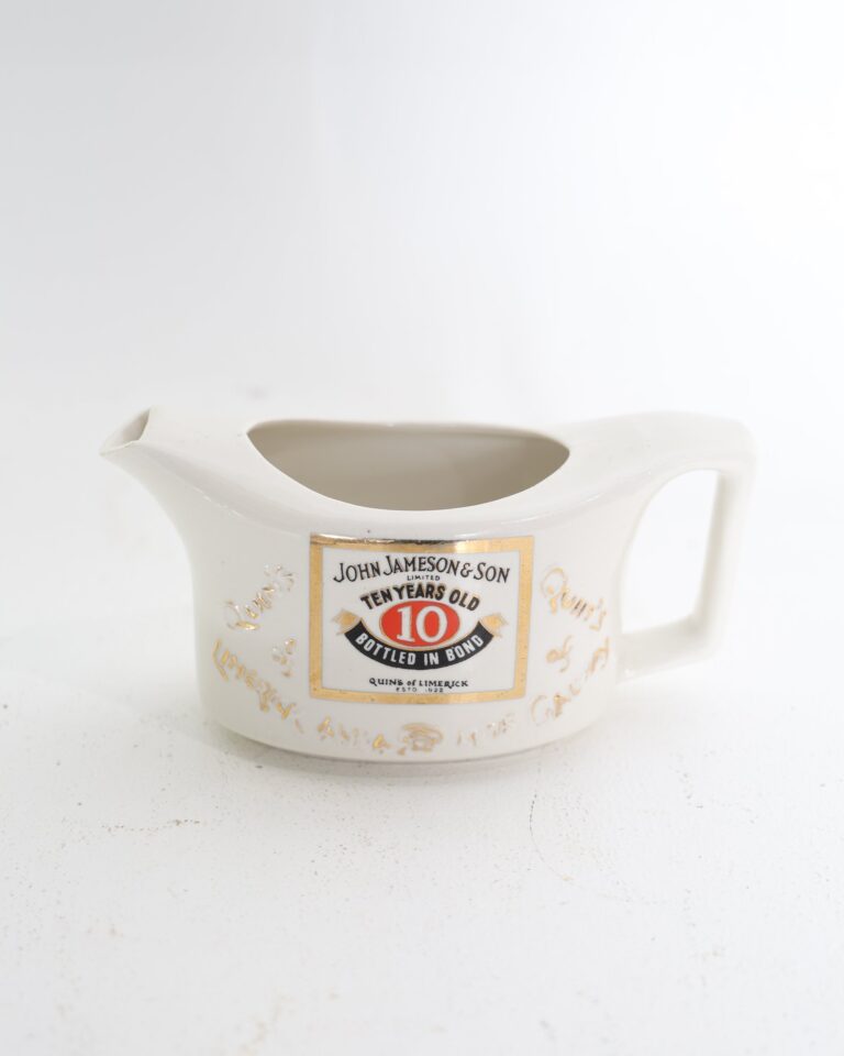 John Jameson and Son Ten Years Old Irish Whiskey Quin of Limerick Ceramic Jug