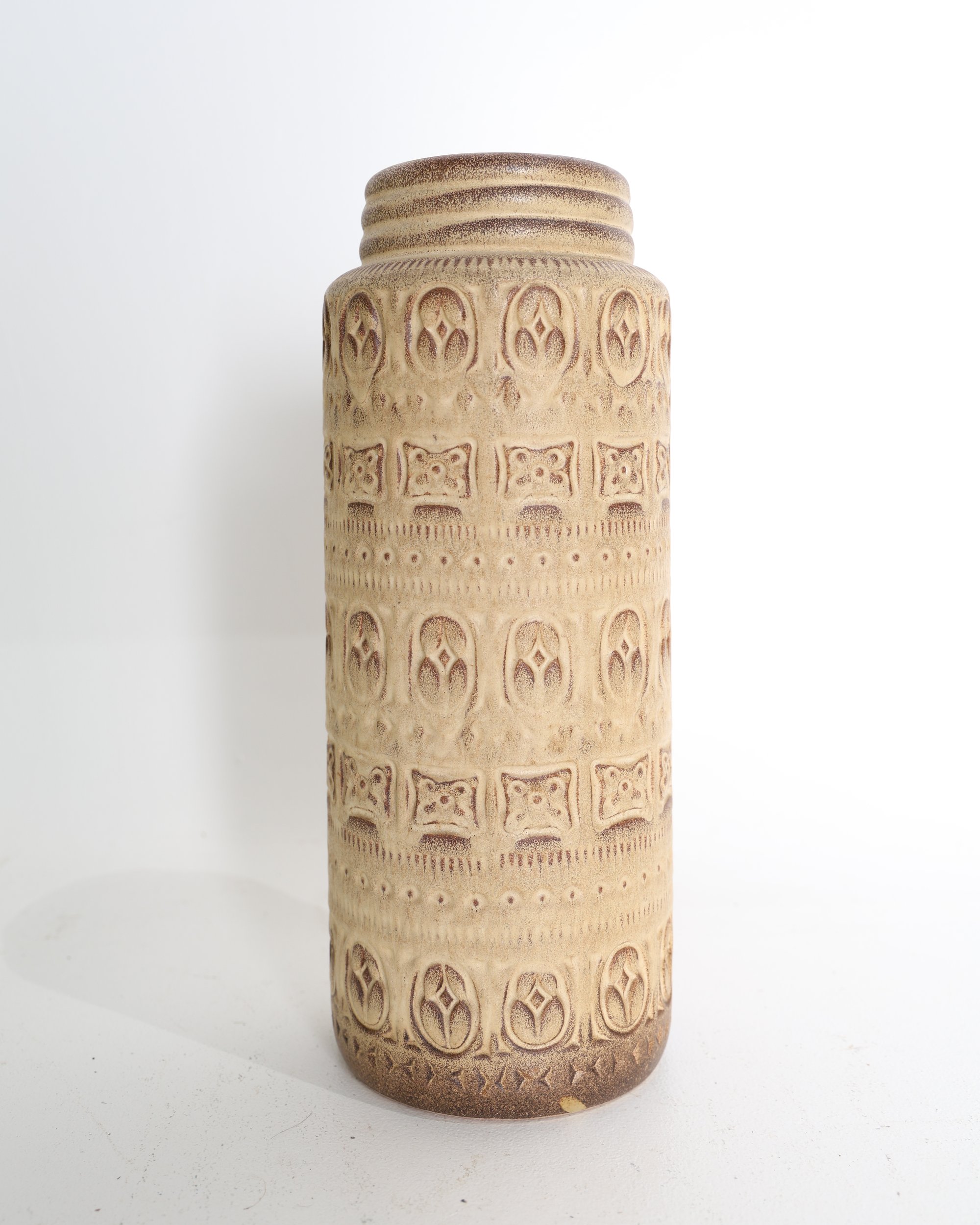 Large 1970s Scheurich West German Ceramic Floor Vase 282-41