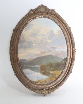 Andrew Grant Kurtis Original Oil Mountain Lake Landscape Painting