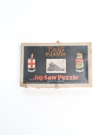 Vintage Great Western Railway Caerphilly Castle Wooden Jigsaw Puzzle