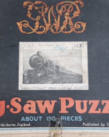 Vintage Great Western Railway Caerphilly Castle Wooden Jigsaw Puzzle