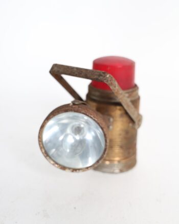 Vintage Pifco Metal Lantern with Red Beacon Dome