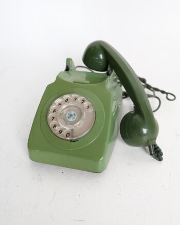 Vintage Green Rotary Dial Telephone