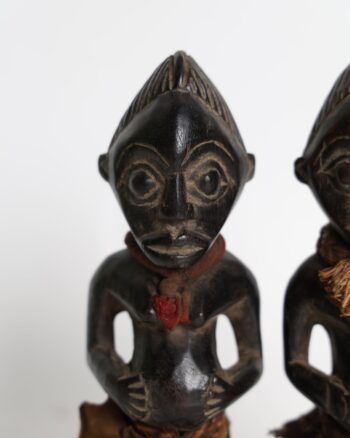 Pair of Yoruba Ère Ìbejì Memorial Twin Figures