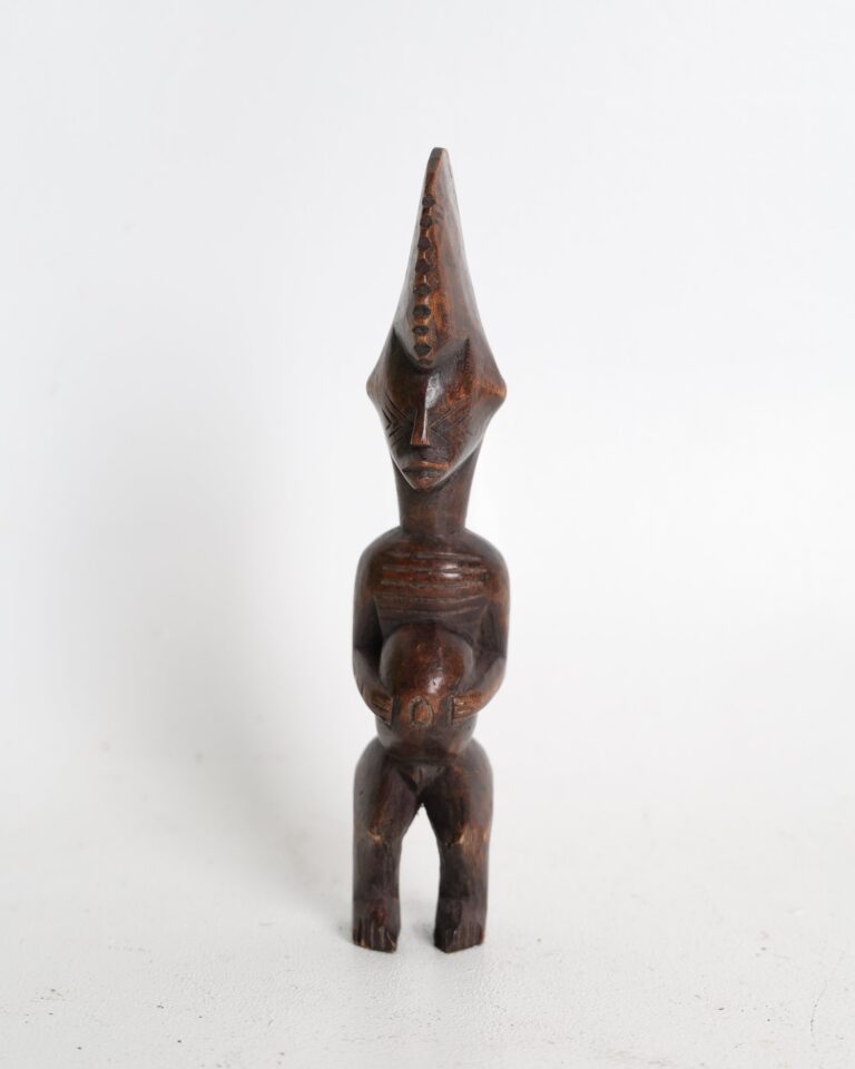 Vintage Hand-Carved African Tribal fertility Wooden Figure