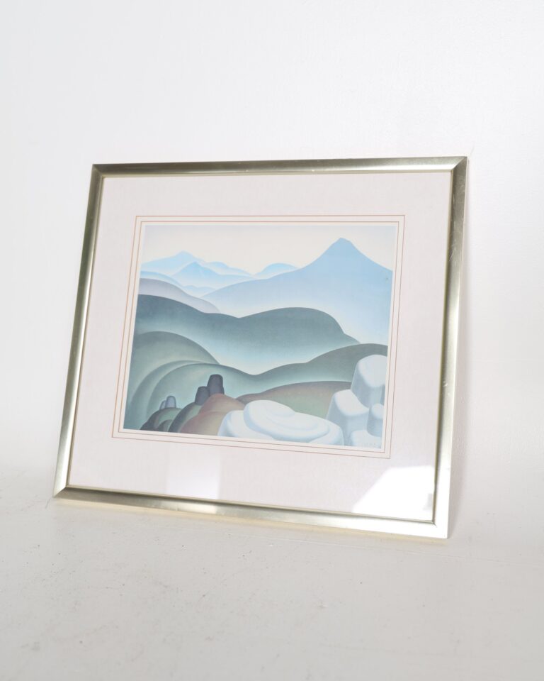 Framed Ulster Museum Exhibition Print In the Mournes by John Luke 1936