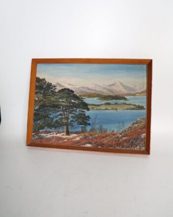 Framed Scottish Landscape Oil Painting Signed RAB