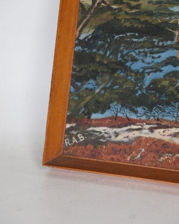 Framed Scottish Landscape Oil Painting Signed RAB