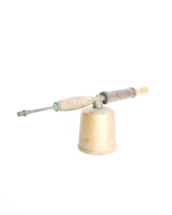 Vintage Brass and Copper Garden Hand Sprayer with Wooden Handles