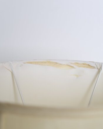 Cream Scalloped Fabric Lamp Shade