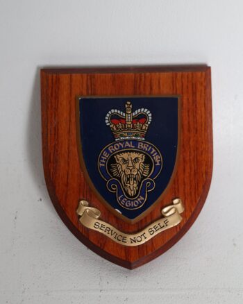 Royal British Legion Wooden Wall Plaque