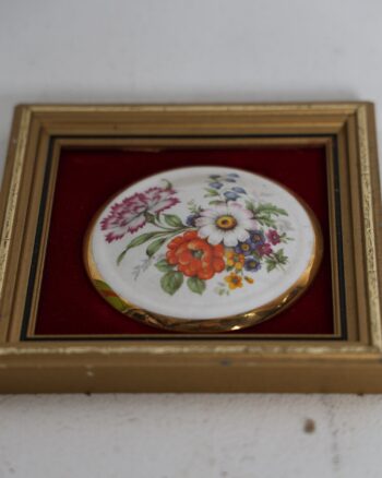 Framed Countess Ceramics Fine Bone China Floral Pot lid