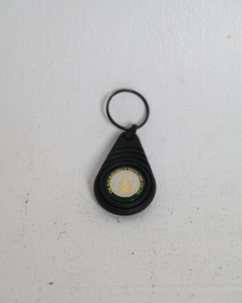 Old Bushmills Distillery Co Ltd Vintage Style Black Plastic Keyring