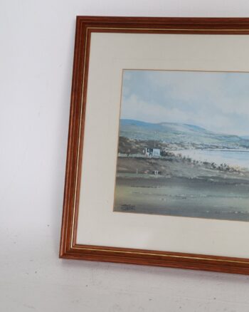 Framed Coastal Landscape Print Signed D Todd