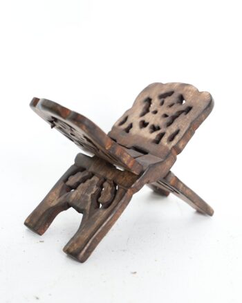 Carved Wooden Folding Book Stand