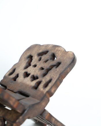 Carved Wooden Folding Book Stand