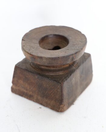 Rustic Turned Wooden Seed Bijni