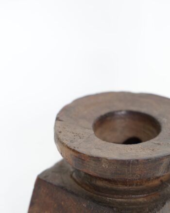 Rustic Turned Wooden Seed Bijni
