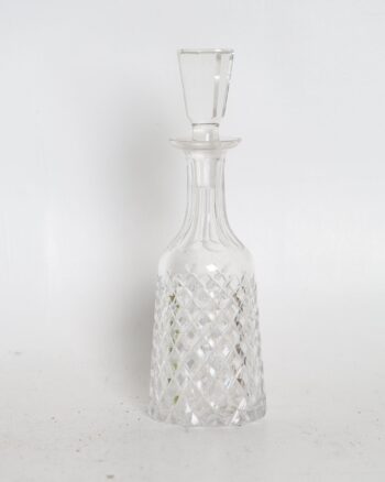 A Vintage Crystal Decanter with Stopper