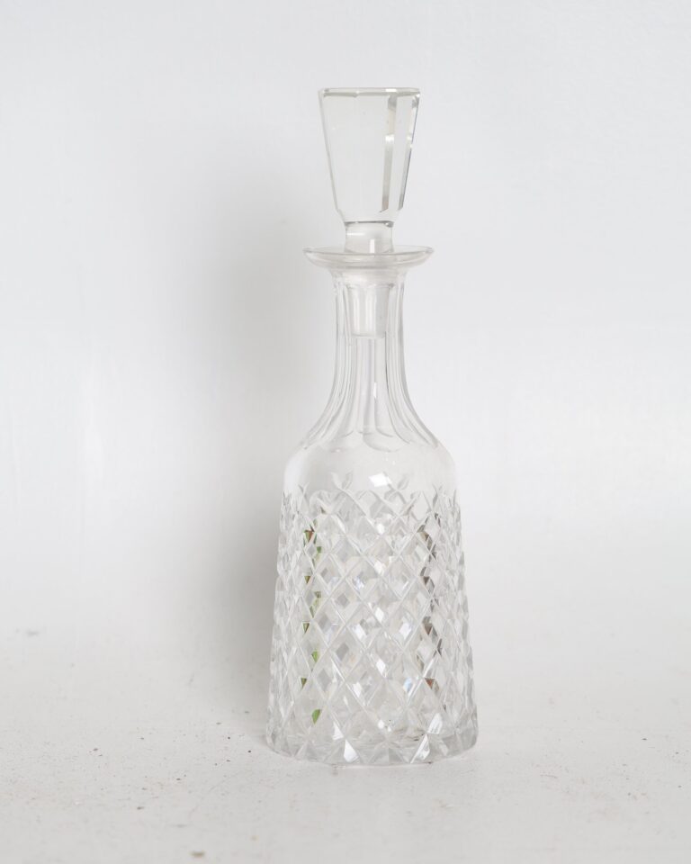 A Vintage Crystal Decanter with Stopper