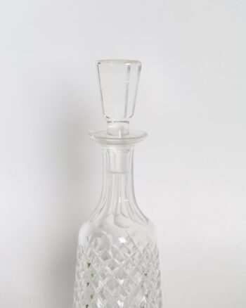 A Vintage Crystal Decanter with Stopper