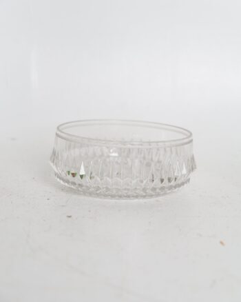 Decorative Clear Glass Cut Pattern Small Bowl