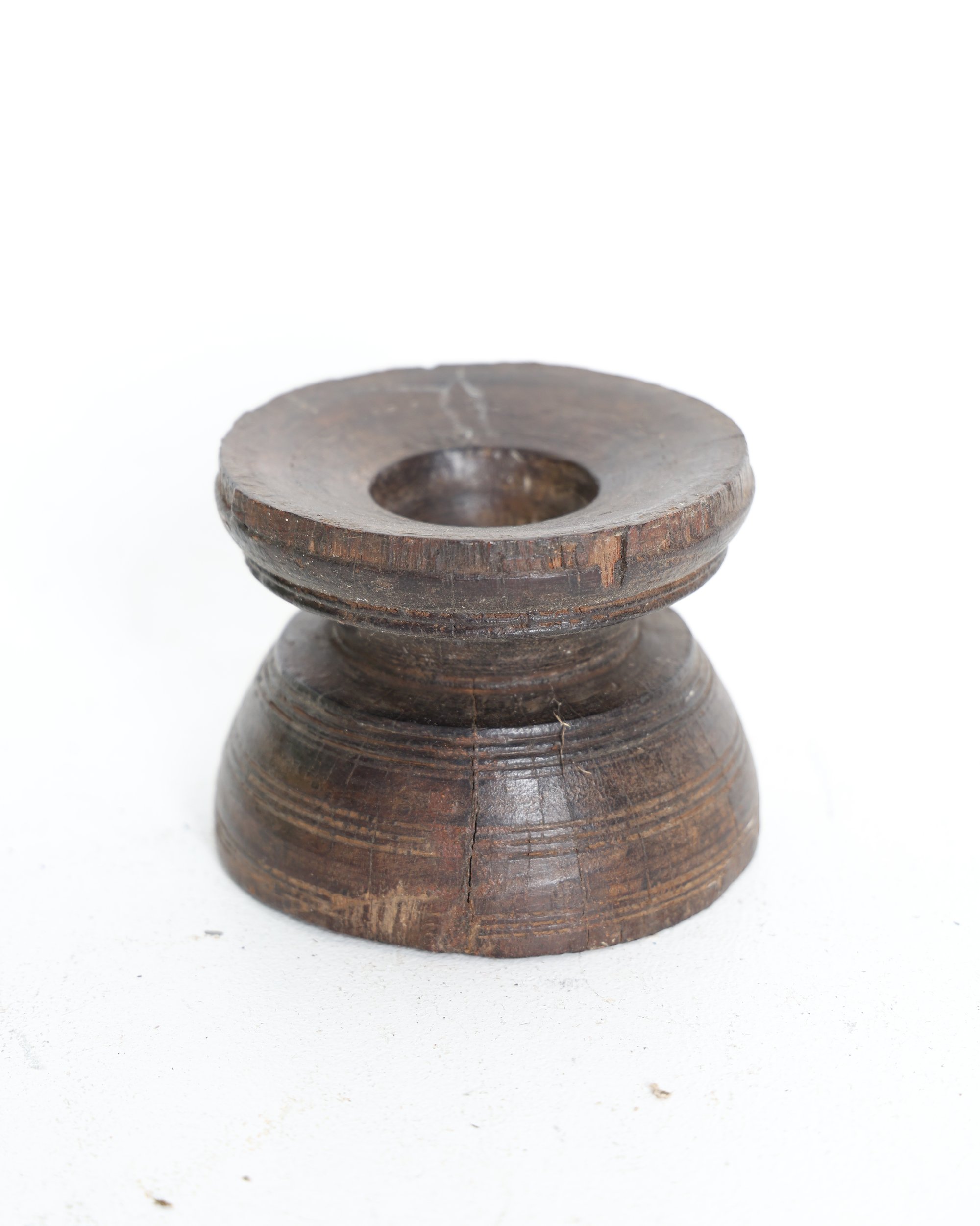 Turned Dark Wood Seed Bijni