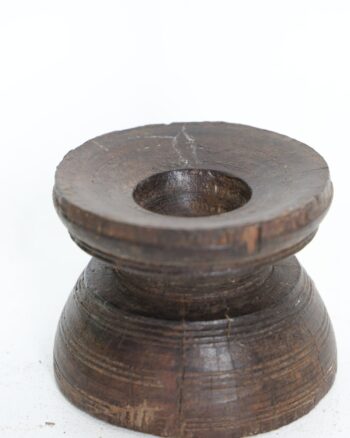 Turned Dark Wood Seed Bijni