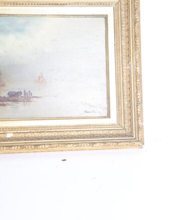 Framed Seascape Painting Signed Maurice